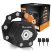 ICOCOPRO Folding Bike Lock with 3 Keys, 2.8 FT Bicycle Lock Compact Anti Theft, High Security Scooter Locks, Heavy Duty Bike Chian Locks with Bracket view 1