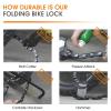 ICOCOPRO Folding Bike Lock with 3 Keys, 2.8 FT Bicycle Lock Compact Anti Theft, High Security Scooter Locks, Heavy Duty Bike Chian Locks with Bracket view 3