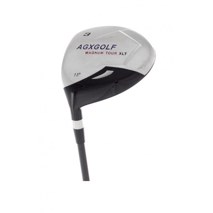 AGXGOLF Ladies Left Hand XLT #3 Fairay Wood + Head Cover, 15 Degree: Petite Length; USA