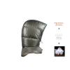 Jolmo Lander 800fp Ultralight Goose Down Hood Down Sleeping Hood Down Cap Hat for Camping,Skiing,Cycling (Grey/Large) view 3