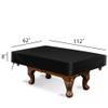 amberr Billiard Pool Table Cover,Waterproof Fade Resistant Windproof Scratch Resistant Covers Cover for Pool Table Snooker Billiard Table (Black, 9FT: 112x62x8in) view 2
