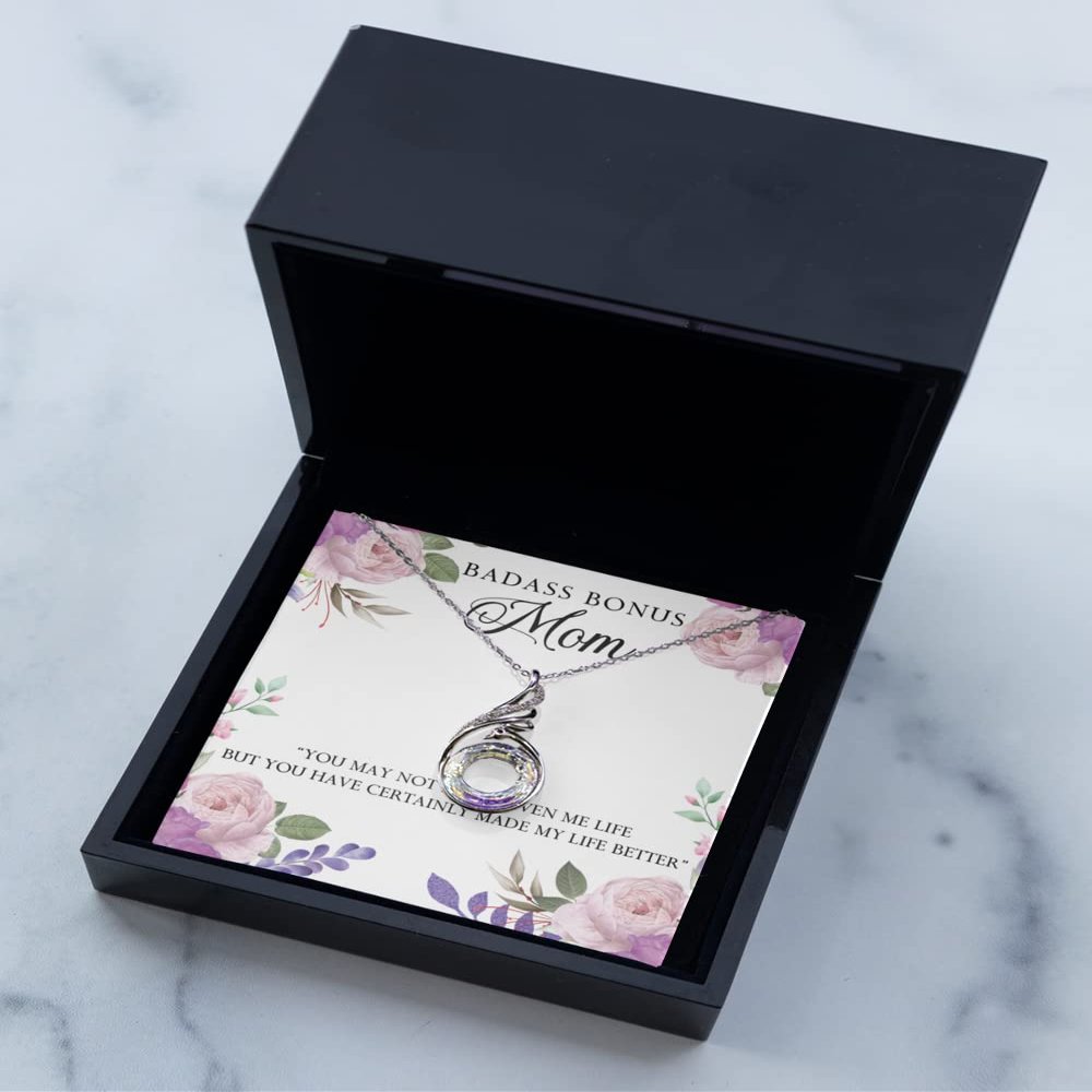 Rising Phoenix Necklace Luxury Box Badass Bonus Mom Present for Mother's Day, for Mum