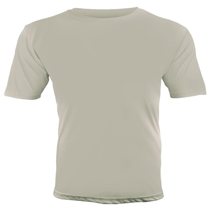 Epic Adult Cool Performance Dry-Fit Crew T-Shirt Jerseys Grey 4XL