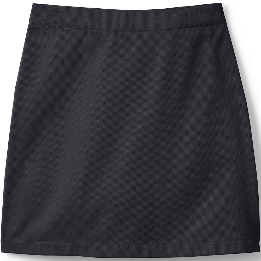 Lands' End Uniform Chino Skort Above The Knee Black Kids Slim 7