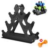 3 Tier Weight Rack for Dumbbells - Compact Weight Holder Small Dumbbell Rack Stand Only Works for Dumbbells 1-15 LBS, Metal Weights Organizer Designed for Child Women Home Gym Exercise view 1