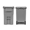 Miniature Gray Trash Can with Lid & Wheels for Wrestling Action Figures view 4