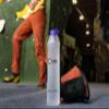 Cnoc Outdoors Vesica Collapsible Water Bottle 1 Liter Green, 42mm wide Mouth Thread, Packs Down Small when Empty, Perfect for Travel and Hiking view 3
