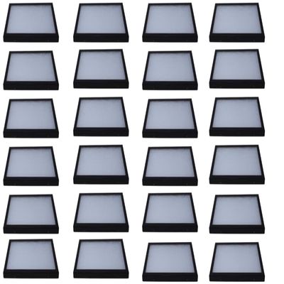 24 Pack of 12 x 8 x 0.75 Riker Display Cases for Collectables, Arrowheads, Medals & More