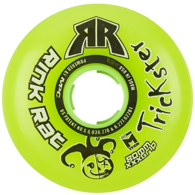 Rink Rat Roller Hockey Wheel 68mm 76a Trickster Green Inline Indoor - Single Wheel