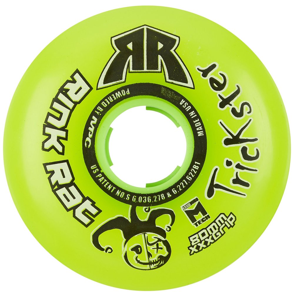 Rink Rat Roller Hockey Wheel 68mm 76a Trickster Green Inline Indoor - Single Wheel