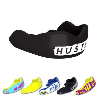 DAMAGE CONTROL High-Impact Mouth Guard  Sports Mouthguard for Boxing, Football, Hockey, Lacrosse & Basketball, Protects Teeth & Jaw, Protective Mouthpiece for Adults & Youth (Adult, Hustle)