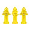 Set of 3 Yellow Fire Hydrants for Wrestling Action Figures view 1