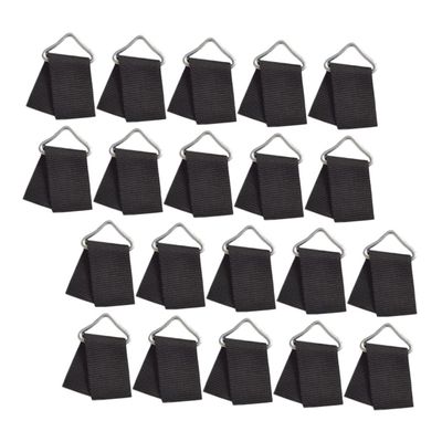 BESPORTBLE 20sets Metal Trampoline Triangle Buckles Webbing Replacement Trampoline for Outdoor Activities Sturdy Structure for Enhanced Jumping Power