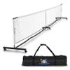 Deluxe Heavy Duty Pickleball Net with Wheels  Regulation Size Portable Net System with Lockable Wheels & Wheeled Carry Case | Tournament-Ready, Fast Setup | Backyard, Driveway, Gym & Court Use view 1