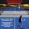 Deluxe Heavy Duty Pickleball Net with Wheels  Regulation Size Portable Net System with Lockable Wheels & Wheeled Carry Case | Tournament-Ready, Fast Setup | Backyard, Driveway, Gym & Court Use view 4