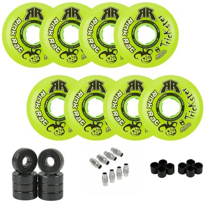 Rink Rat Trickster Roller Hockey Wheels 59mm 76A + Hybrid Ceramic Bearings