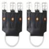 CHALLENGER Horse Set of 2 Black Leather Western English 3 Buckle Girth Converter 403GC04BK view 1
