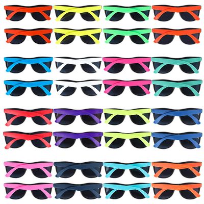 32 Pack 16 Colors Neon Sunglasses Party Favors,80's Style Colorful Novelty Sunglasses Party Sets,Perfect for Birthday,Beach Pool,Summer Party,Goody Bag Fillers,for Boys Girls Teens adults