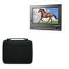BoxWave Case Compatible with Came-TV 702-SDI - Hard Shell Briefcase, Slim Messenger Bag Briefcase Cover Side Pockets - Jet Black