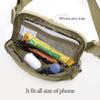 ODODOS Unisex Mini Belt Bag with Adjustable Strap Small Fanny Pack for Workout Running Traveling Hiking, Khaki Green view 2