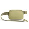 ODODOS Unisex Mini Belt Bag with Adjustable Strap Small Fanny Pack for Workout Running Traveling Hiking, Khaki Green view 3