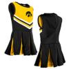 Little King NCAA Infant/Toddler Girls One Piece Team Cheer Jumper Dress-Iowa-3T view 4