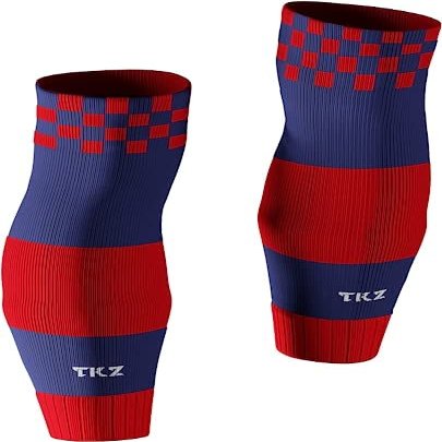 Tekkerz Leg Sleeves - Small, Medium, Extra Long (Checkered Red/Blue, Medium)