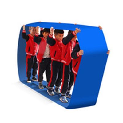 1PCS Teamwork Games Playing Run Mat Indoor Outdoor Field Day Group Building Group Learning Activity Game for 2-18 People (Color : Blue, Size : Adult-6M//20FT)