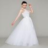 EllieHouse Long Plus Size 5 XL Wedding Evening Party Prom Tulle Skirt with Slit White view 3