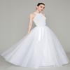 EllieHouse Long Plus Size 5 XL Wedding Evening Party Prom Tulle Skirt with Slit White view 4