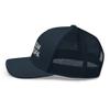 Autism Grandpa Gift Autism Awareness Puzzle Support Family Trucker Cap Mesh Hat Adjustable Navy view 3