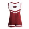 Little King NCAA Toddler/Youth Girls Team Cheer Jumper Dress-Arkansas-3T view 3