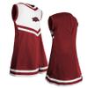 Little King NCAA Toddler/Youth Girls Team Cheer Jumper Dress-Arkansas-3T view 4