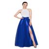EllieHouse Long Plus Size 3 XL Wedding Evening Party Prom Tulle Skirt with Slit Royal Blue