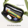 ODODOS Unisex Mini Belt Bag with Adjustable Strap Small Fanny Pack for Workout Running Traveling Hiking, Olive view 2