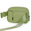 ODODOS Unisex Mini Belt Bag with Adjustable Strap Small Fanny Pack for Workout Running Traveling Hiking, Olive view 4