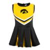 Little King NCAA Infant/Toddler Girls One Piece Team Cheer Jumper Dress-Iowa-2T view 3