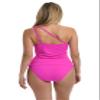 AMAVI Women's Standard One Shoulder Tankini Top and Hipster Bikini Bottom Set, Orchid, S view 2