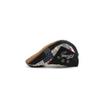WITHMOONS Mens Newsboy Flat Hat Cotton Patchwork Cabbie Catsby Buckle Adjustable Cap YZ30116 (Black) view 3