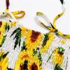 Toddler Baby Girls Bohemian Dress Summer Floral Printed Halter Sleeveless Elastic Beach Sundress Sling Dresses (White-a, 5 Years) view 2