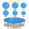SIHAIAN 10 Ft Trampoline Cover 8-16 Ft Trampoline Winter Cover, Easy to Install Trampoline Protective Cover, Waterproof Trampoline Covers, Anti-UV, Snow, Dust-Proof Trampoline Weather Cover Blue view 2