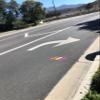 RouteArrows Roll of 50 Arrow Stickers (Purple) Hi-Viz Removable Eco-Friendly Directional Arrows for Outdoor Pavement Stress Free Route Marking Perfect for 5k 10k Make Participants Feel Safe & Happy view 2