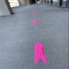 RouteArrows Roll of 50 Arrow Stickers (Purple) Hi-Viz Removable Eco-Friendly Directional Arrows for Outdoor Pavement Stress Free Route Marking Perfect for 5k 10k Make Participants Feel Safe & Happy view 3