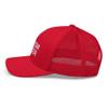 Autism Sister Gift Autism Awareness Puzzle Support Family Trucker Cap Mesh Hat Adjustable Red view 3