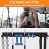 Home Gym Storage Rack - Multi-Purpose Heavy Duty Gym Rack Organizer, Wall Mount Barbell Rack Gym Equipment Hanger for Olympic Barbells, Resistance Bands, Jump Ropes, Row Handles, etc. (26", 12 Hook) view 2