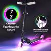 Aero Scooter for Kids 5-7 with Dynamic Lights | Boys Girls 2 Wheels Kick Scooter | Foldable & Height Adjustable, 110lbs Max view 2