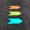 RouteArrows Roll of 50 Arrow Stickers (Lime) Hi-Viz Removable Eco-Friendly Directional Arrows for Outdoor Pavement Stress Free Route Marking Perfect for 5k 10k Make Participants Feel Safe & Happy view 2