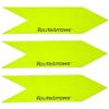 RouteArrows Roll of 50 Arrow Stickers (Lime) Hi-Viz Removable Eco-Friendly Directional Arrows for Outdoor Pavement Stress Free Route Marking Perfect for 5k 10k Make Participants Feel Safe & Happy view 3