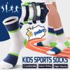 Welwoos Kids Boys Socks Athletic Basketball Youth Sport Crew Cotton Breathable Soft Gift Socks 6 Pairs Stocking Stuffers (Splice/Green/White,5-8Y) view 3