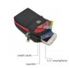 Yizelli Small Crossbody Bag Multifunction Phone Pouch Mini Nylon Shoulder Bag Outdoor Waist Bag Pouch for Men Women (Black) view 4